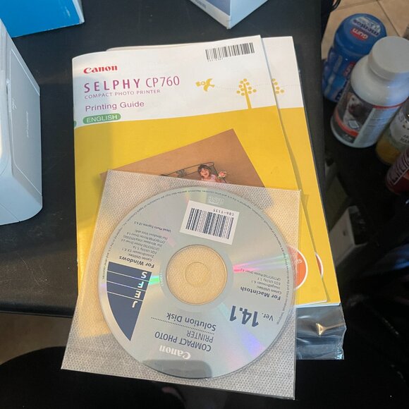 CANON Selphy CP760 Compact Photo Printer 4 x 6 - Open Box addl ink & paper (130) - Picture 3 of 5